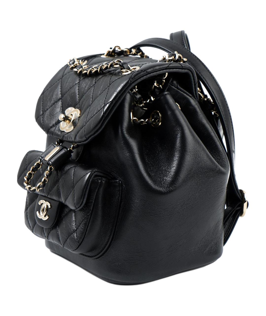 CHANEL Черный кожаный рюкзак, фото 2
