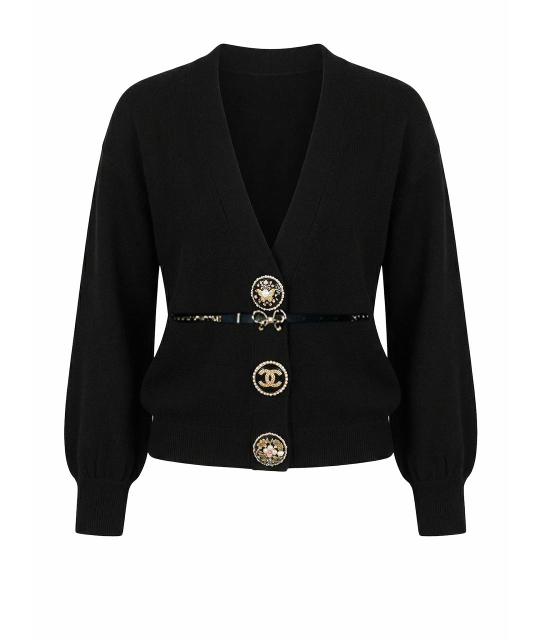 CHANEL Черный кардиган, фото 1