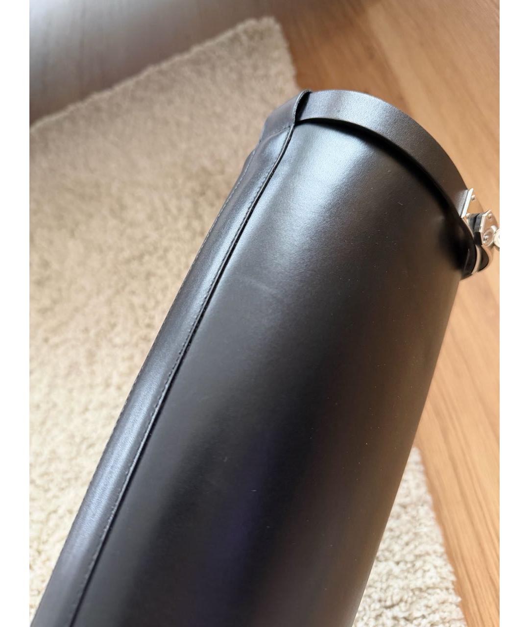 HERMES Черные кожаные ботинки, фото 5