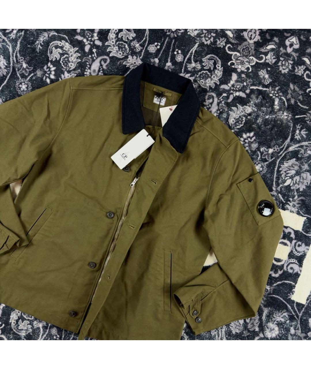 STONE ISLAND Зеленая хлопковая куртка, фото 2