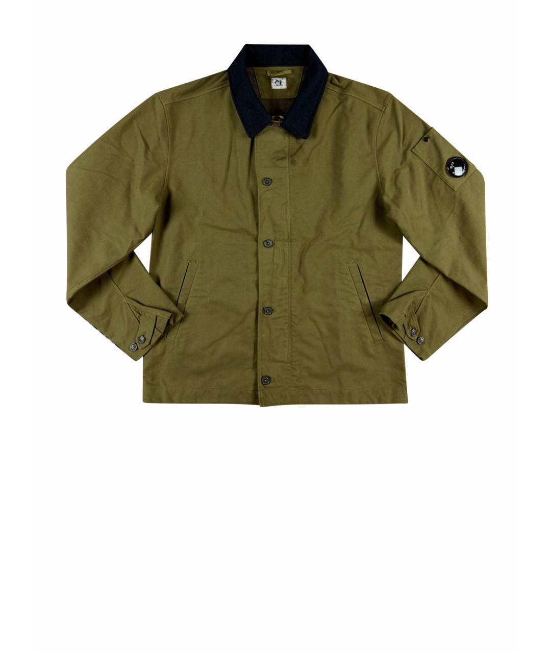 STONE ISLAND Зеленая хлопковая куртка, фото 1