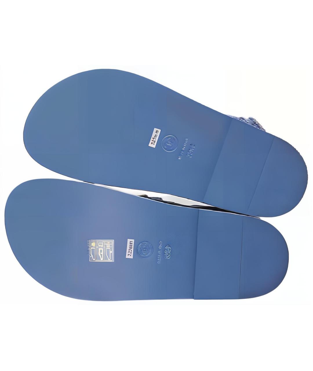 CHANEL Синие сандалии, фото 5