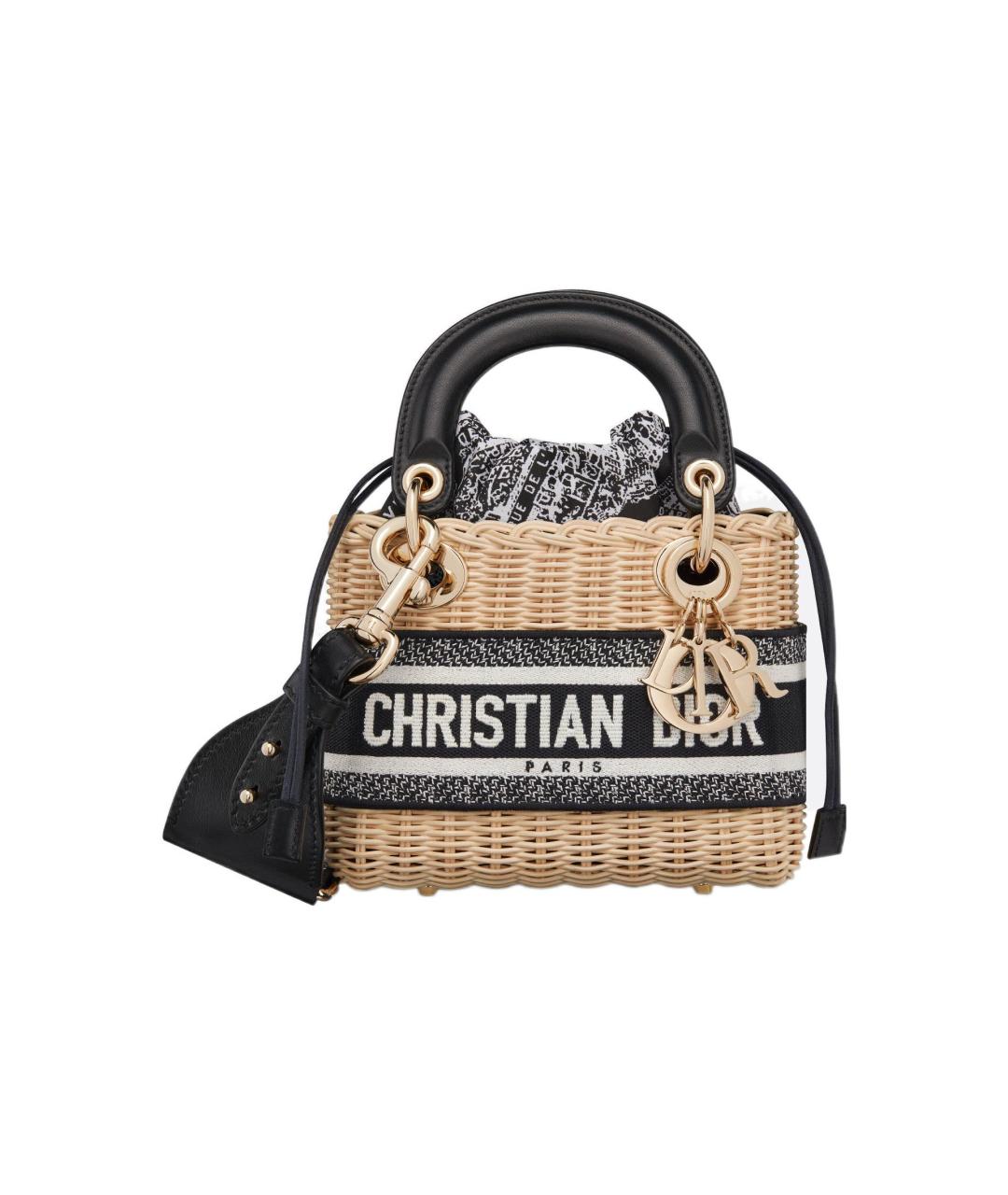 CHRISTIAN DIOR Бежевая сумка через плечо, фото 6