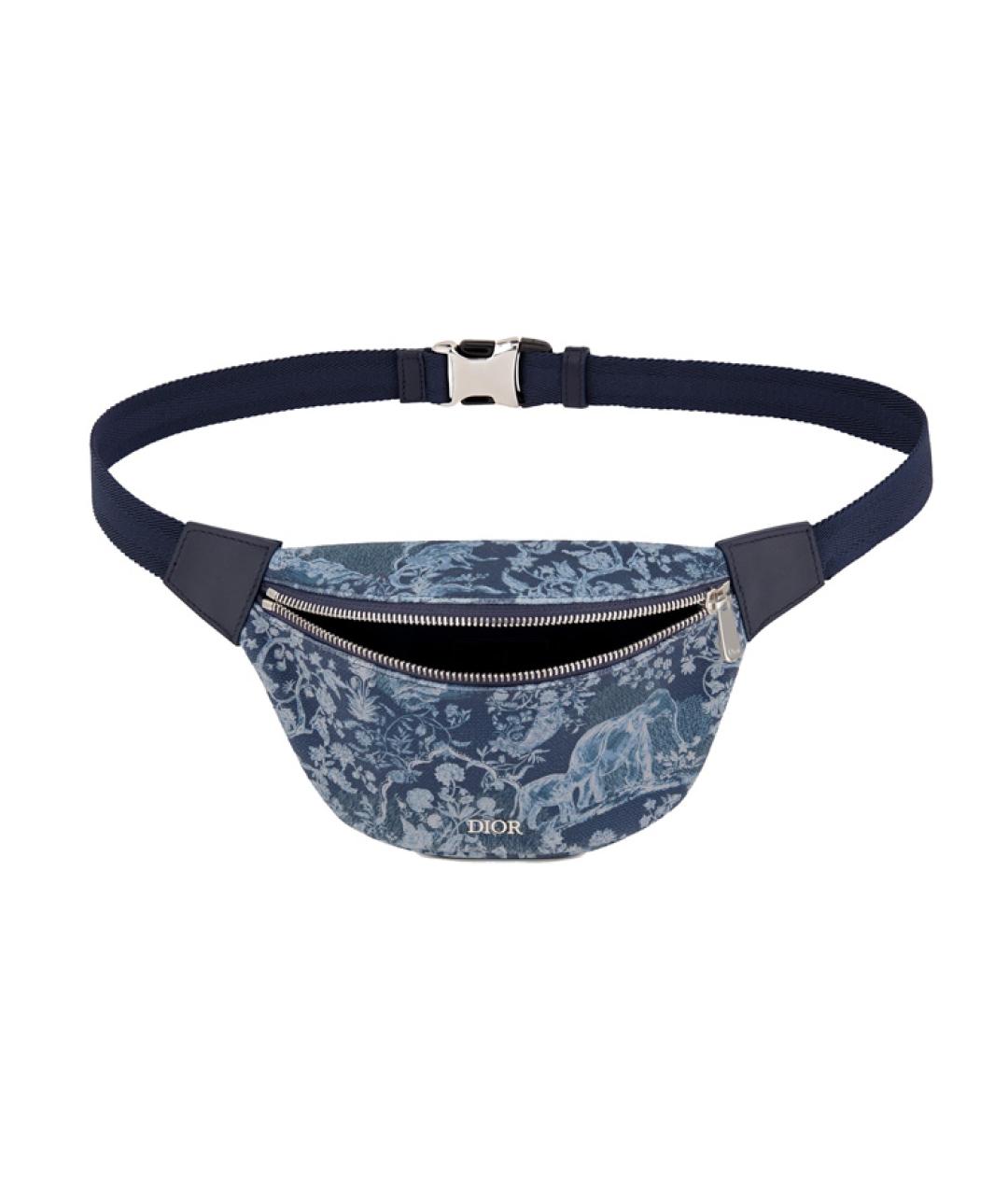 CHRISTIAN DIOR Синяя поясная сумка, фото 3