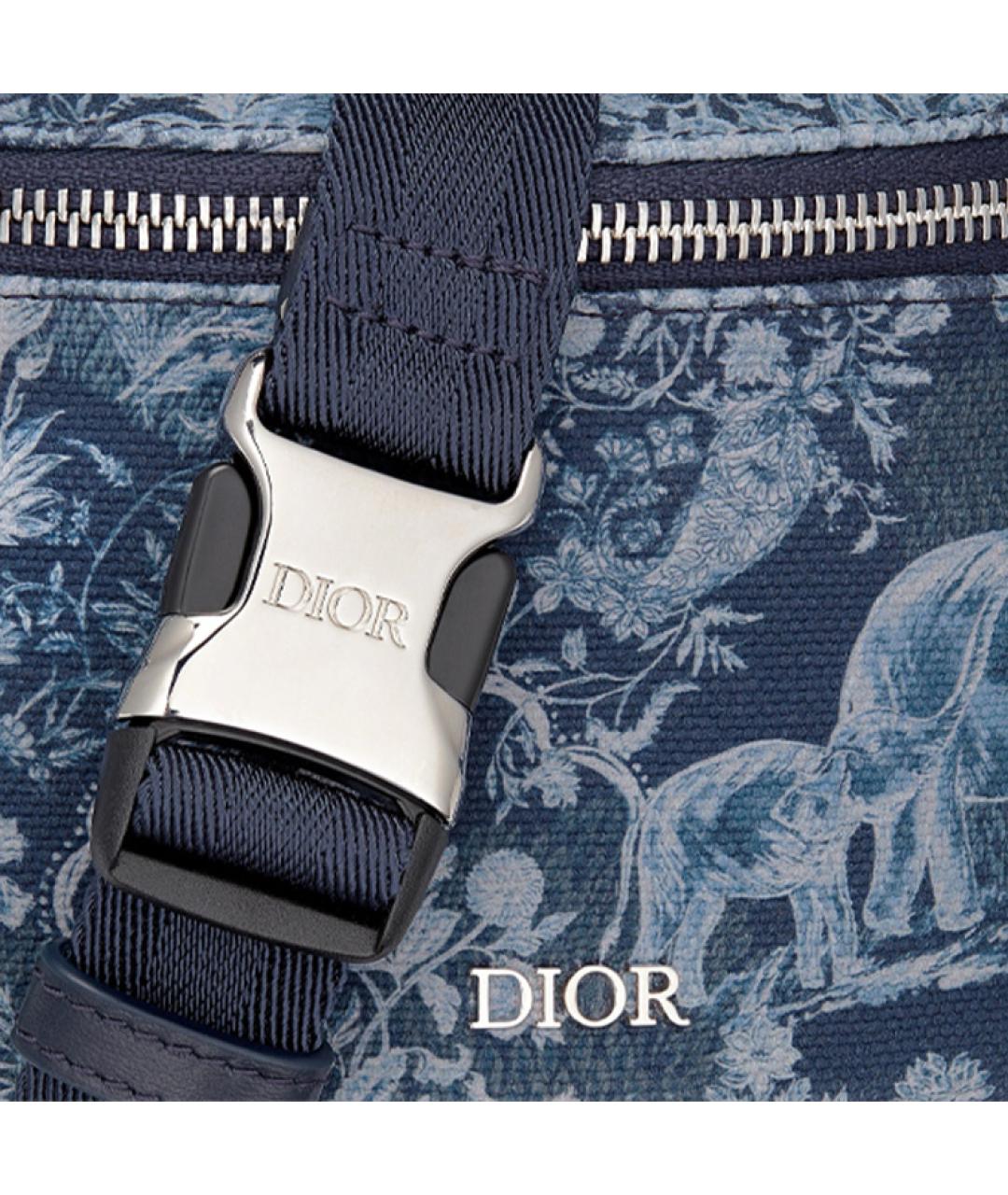 CHRISTIAN DIOR Синяя поясная сумка, фото 5