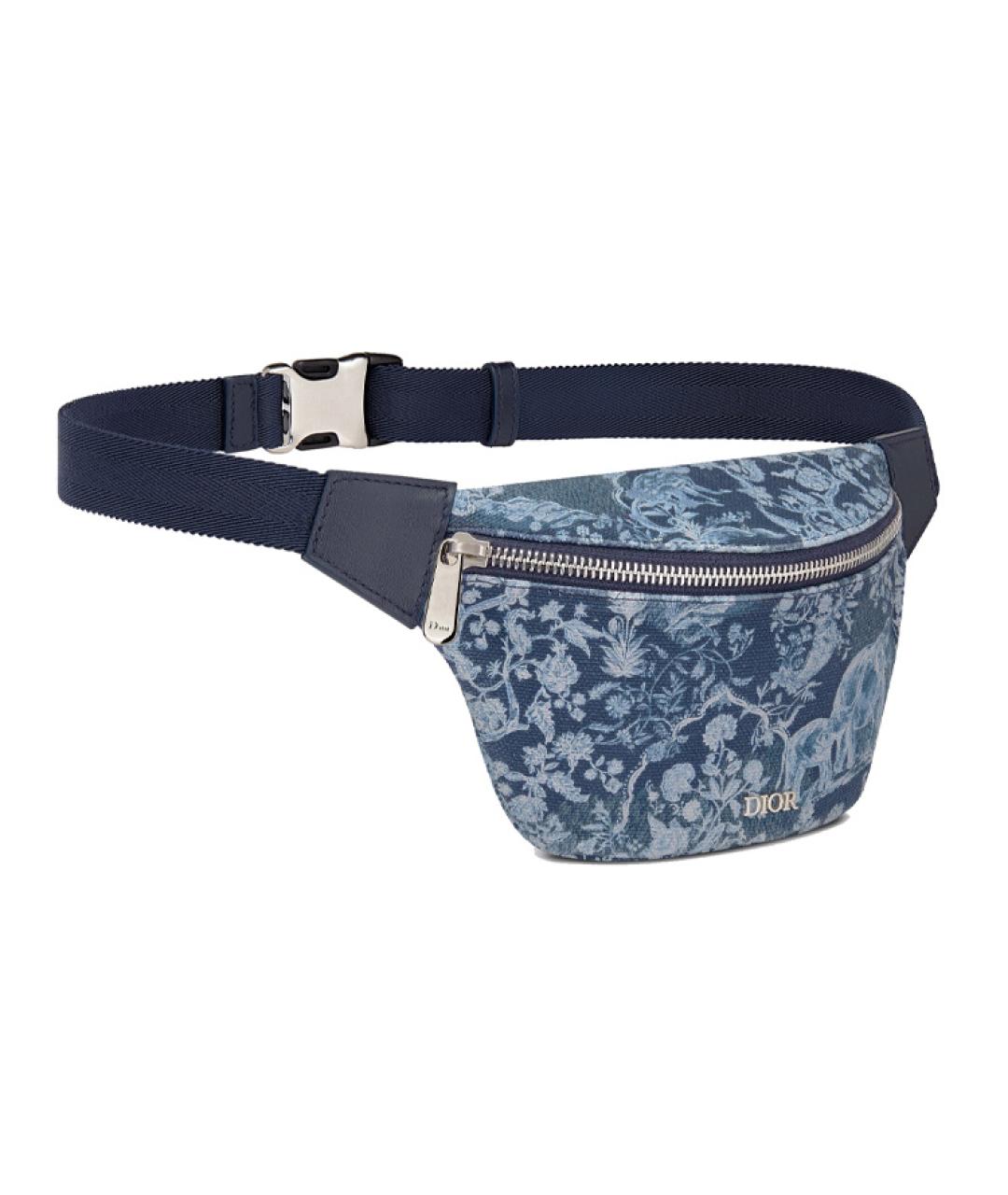 CHRISTIAN DIOR Синяя поясная сумка, фото 2