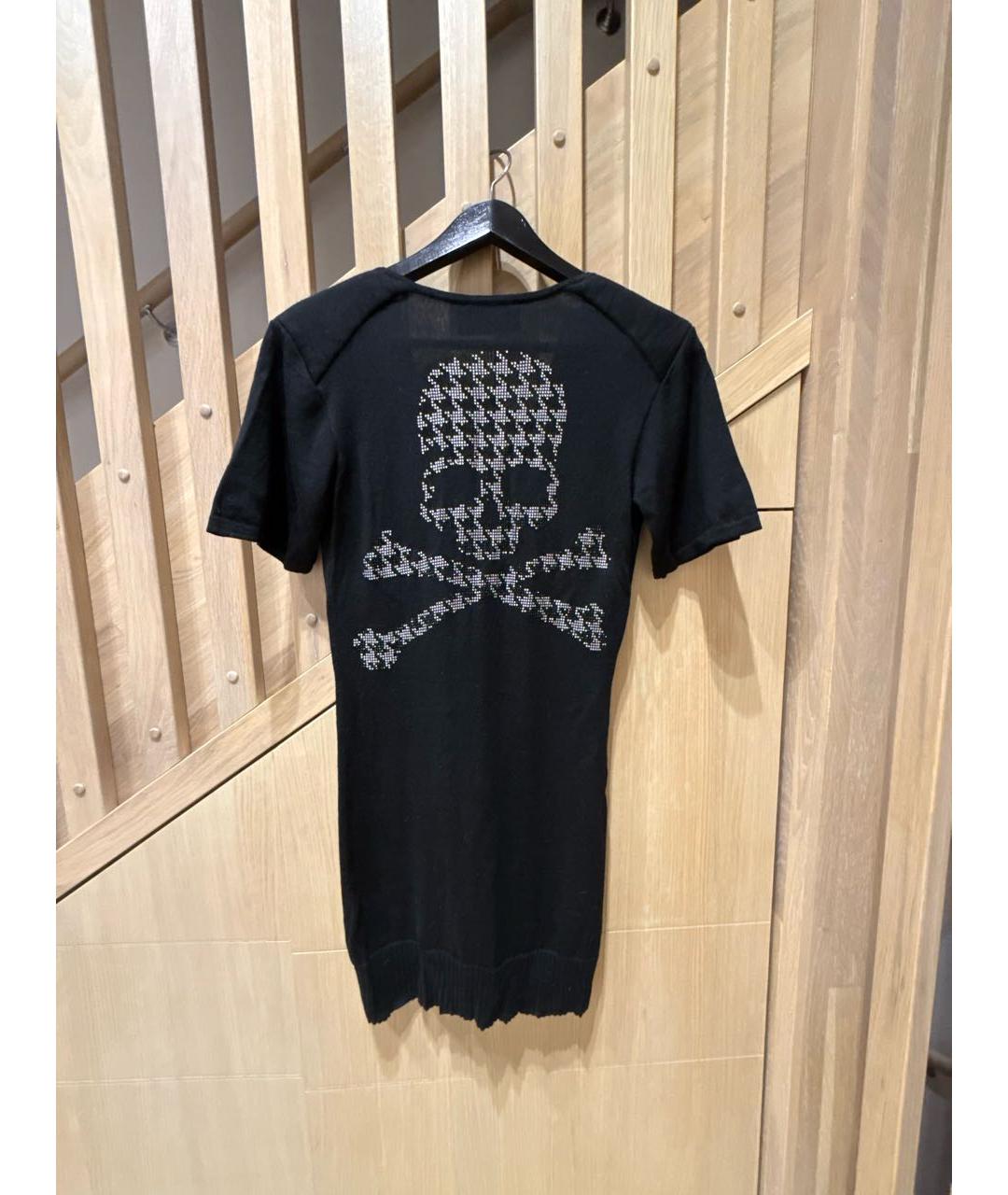 PHILIPP PLEIN Черный кашемировый джемпер / свитер, фото 2