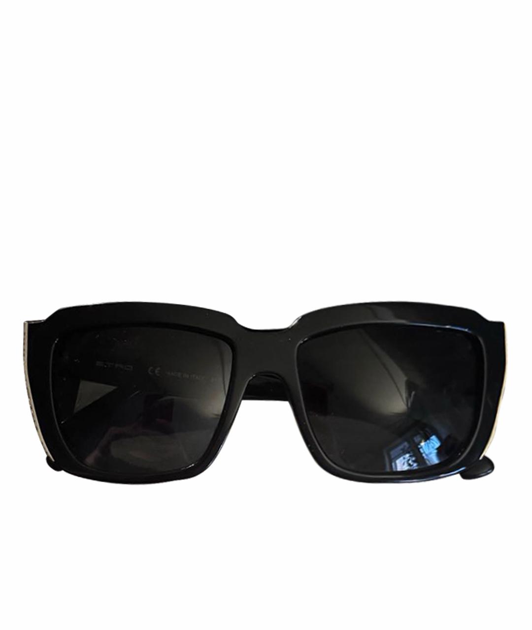 ETRO Черные пластиковые солнцезащитные очки, фото 1
