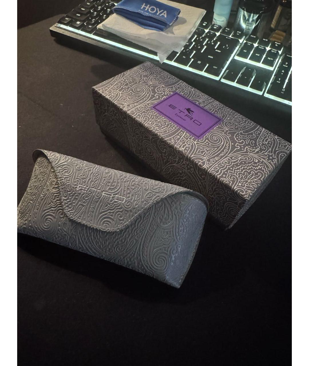 ETRO Черные пластиковые солнцезащитные очки, фото 4