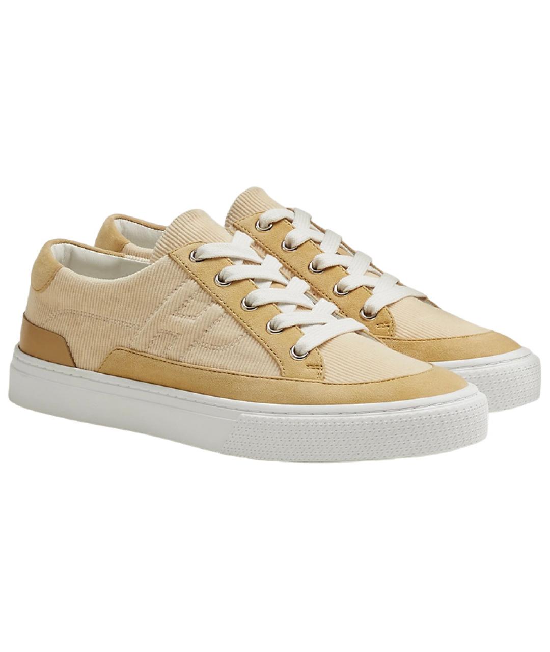 HERMES Хаки кроссовки, фото 3