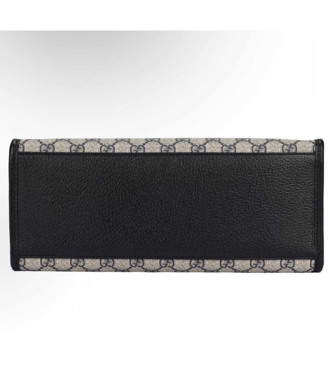 GUCCI Антрацитовая сумка тоут, фото 3