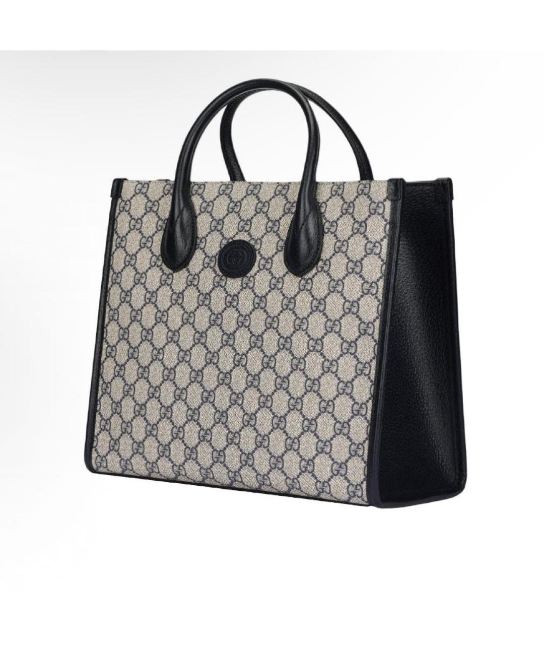 GUCCI Антрацитовая сумка тоут, фото 2