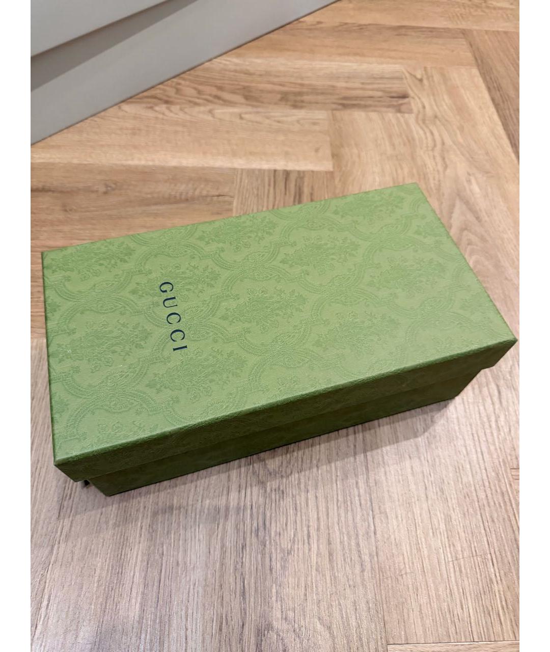 GUCCI Черные синтетические босоножки, фото 5