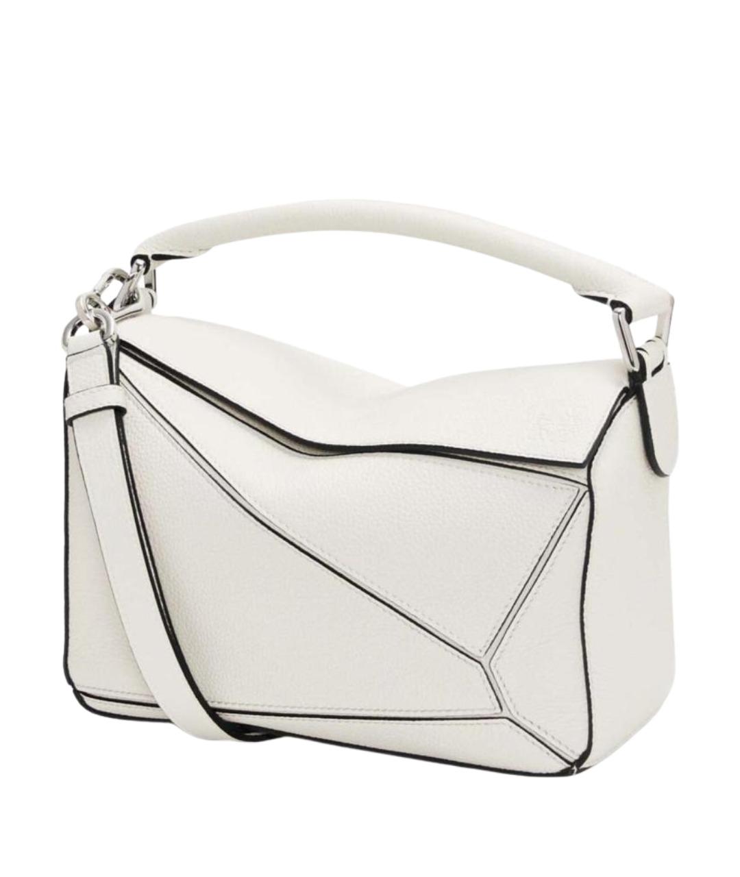LOEWE Белая кожаная сумка через плечо, фото 1