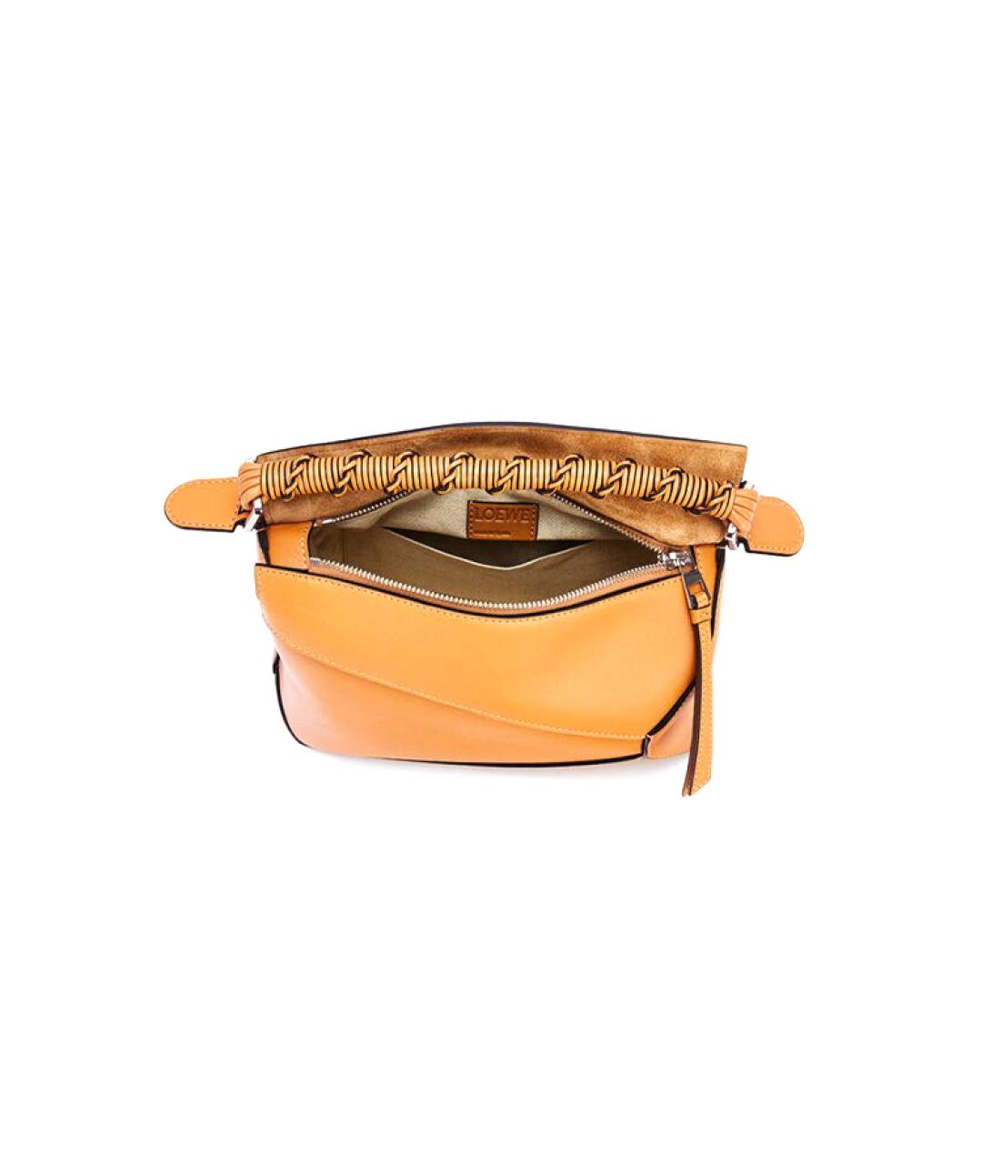 LOEWE Коричневая кожаная сумка через плечо, фото 5