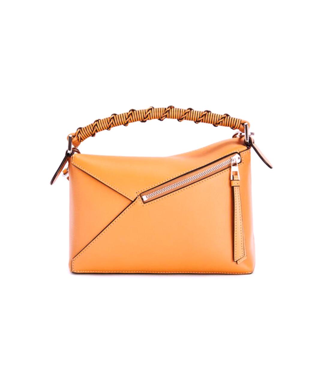 LOEWE Коричневая кожаная сумка через плечо, фото 3