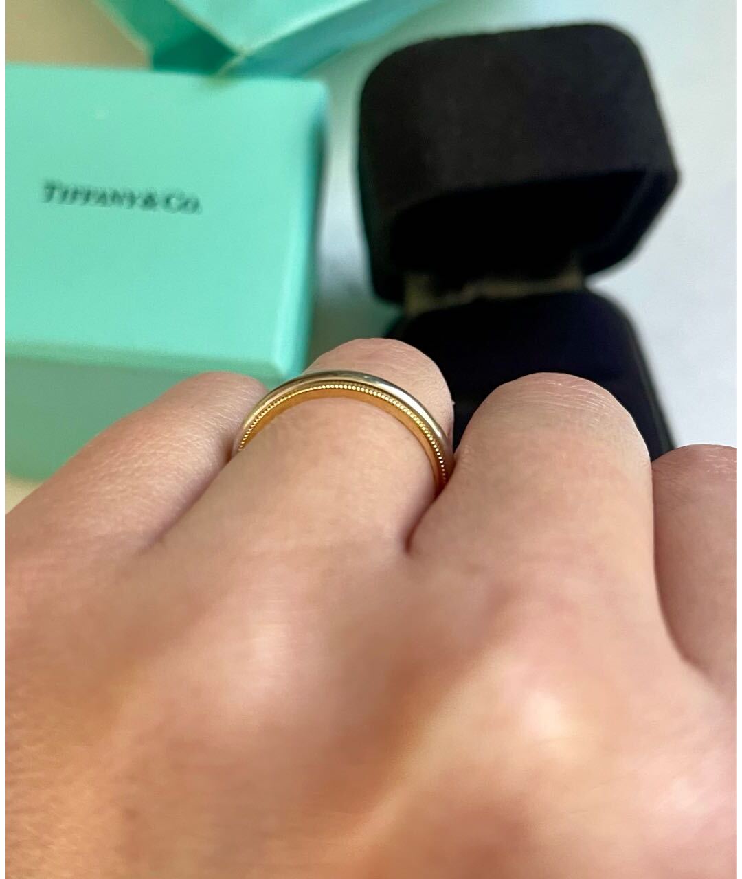 TIFFANY&CO Серебряное платиновое кольцо, фото 8