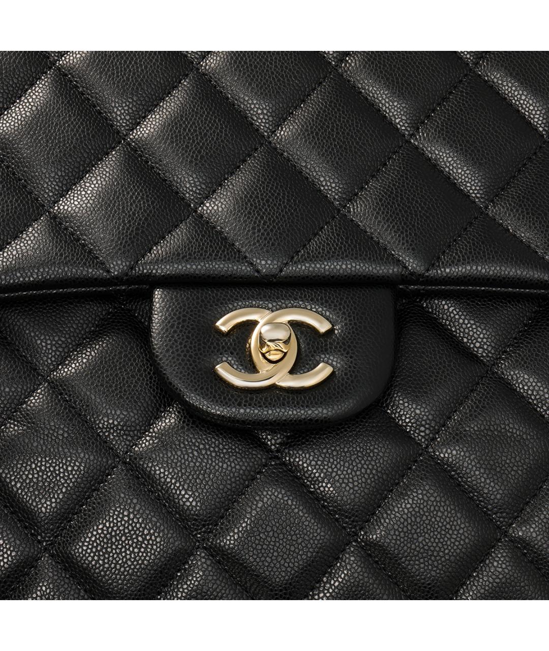 CHANEL Черная кожаная сумка через плечо, фото 5