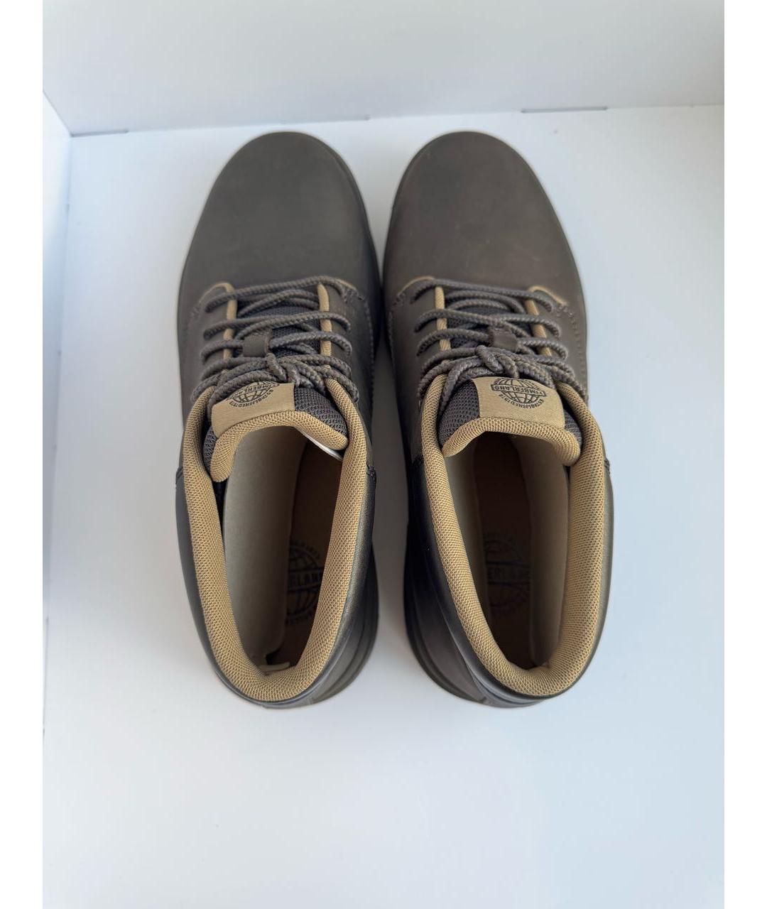 TIMBERLAND Коричневые кожаные низкие ботинки, фото 3