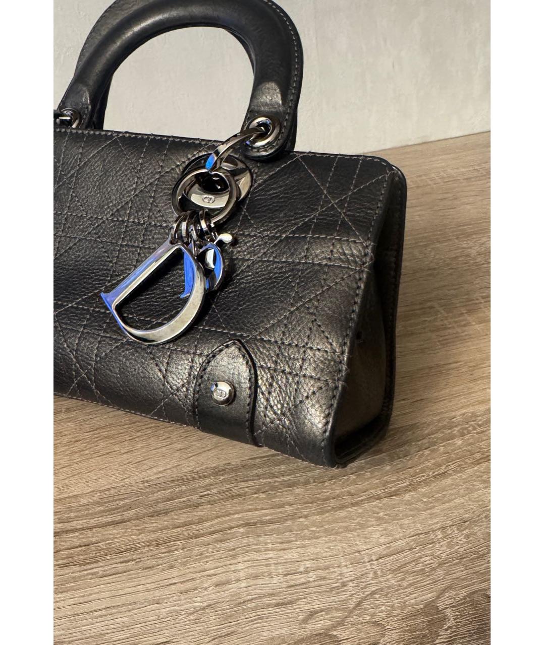 CHRISTIAN DIOR Кожаная сумка с короткими ручками, фото 4