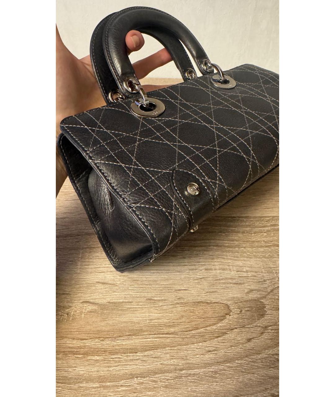 CHRISTIAN DIOR Кожаная сумка с короткими ручками, фото 5