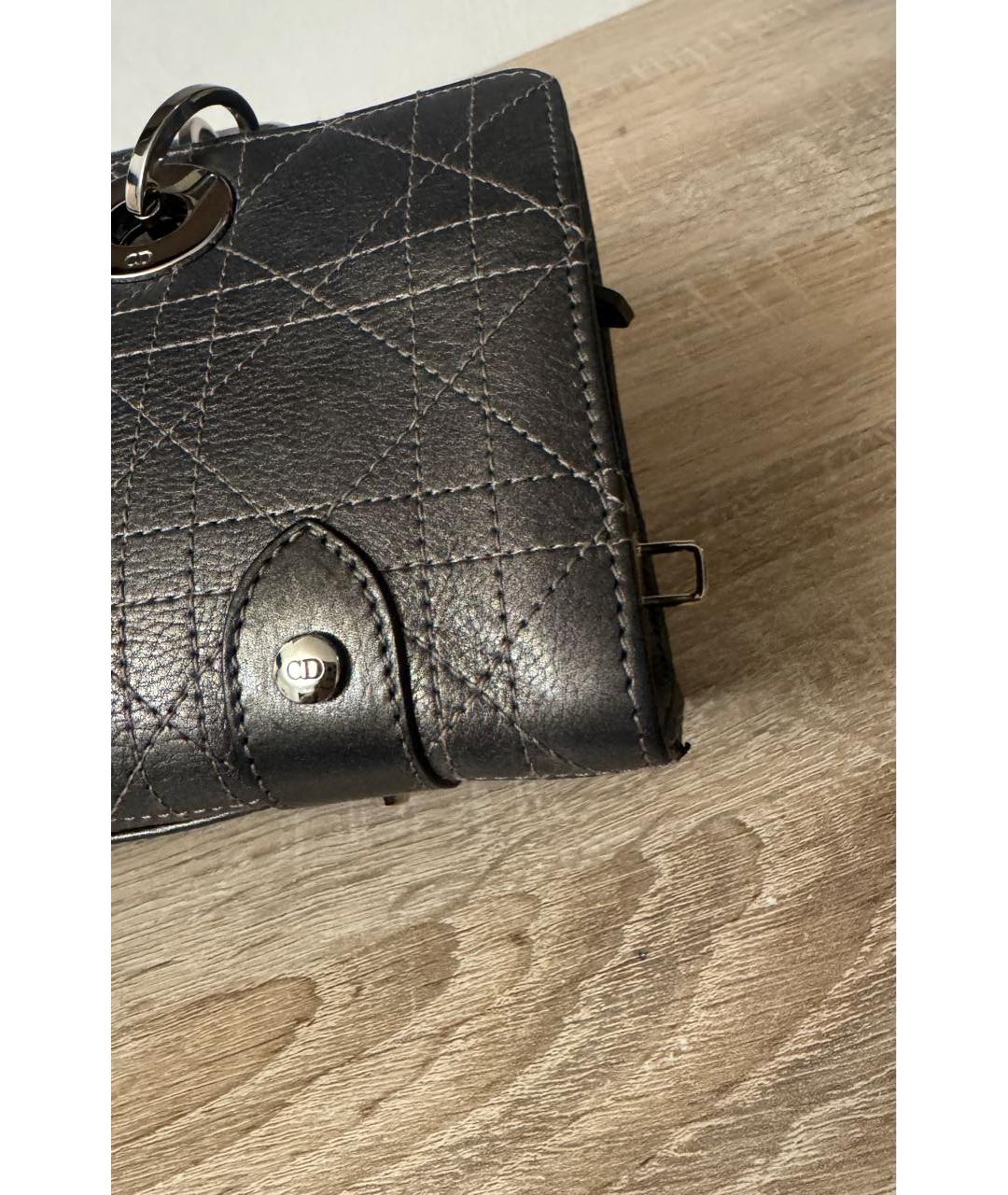 CHRISTIAN DIOR Кожаная сумка с короткими ручками, фото 6