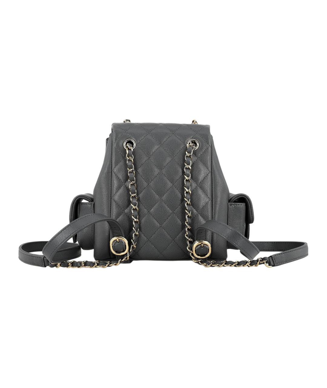 CHANEL Серый рюкзак, фото 3