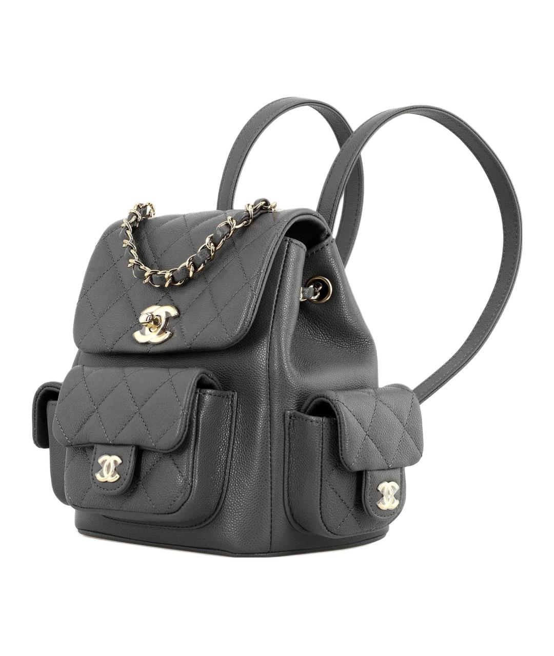 CHANEL Серый рюкзак, фото 2