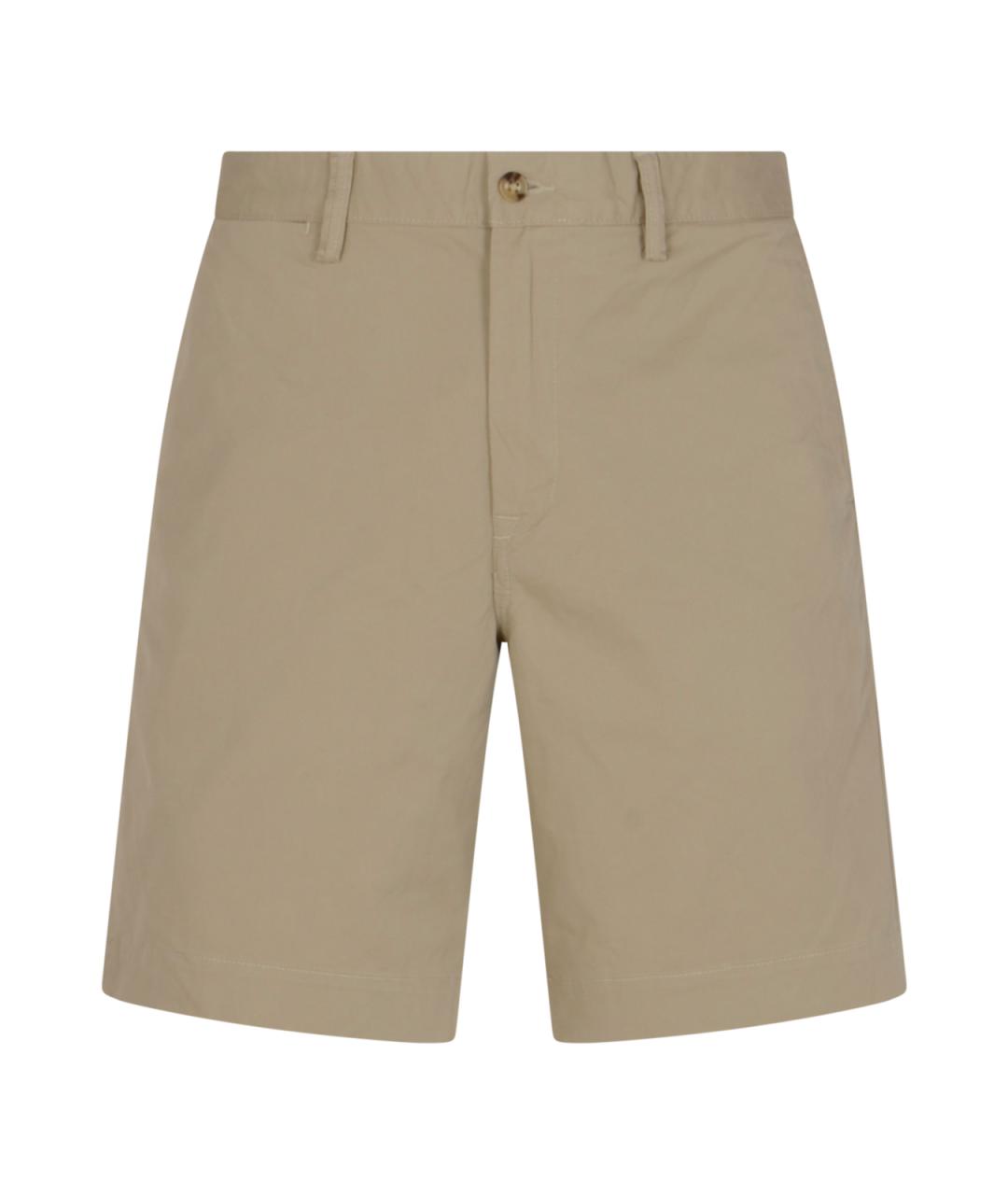 POLO RALPH LAUREN Бежевые хлопковые шорты, фото 1