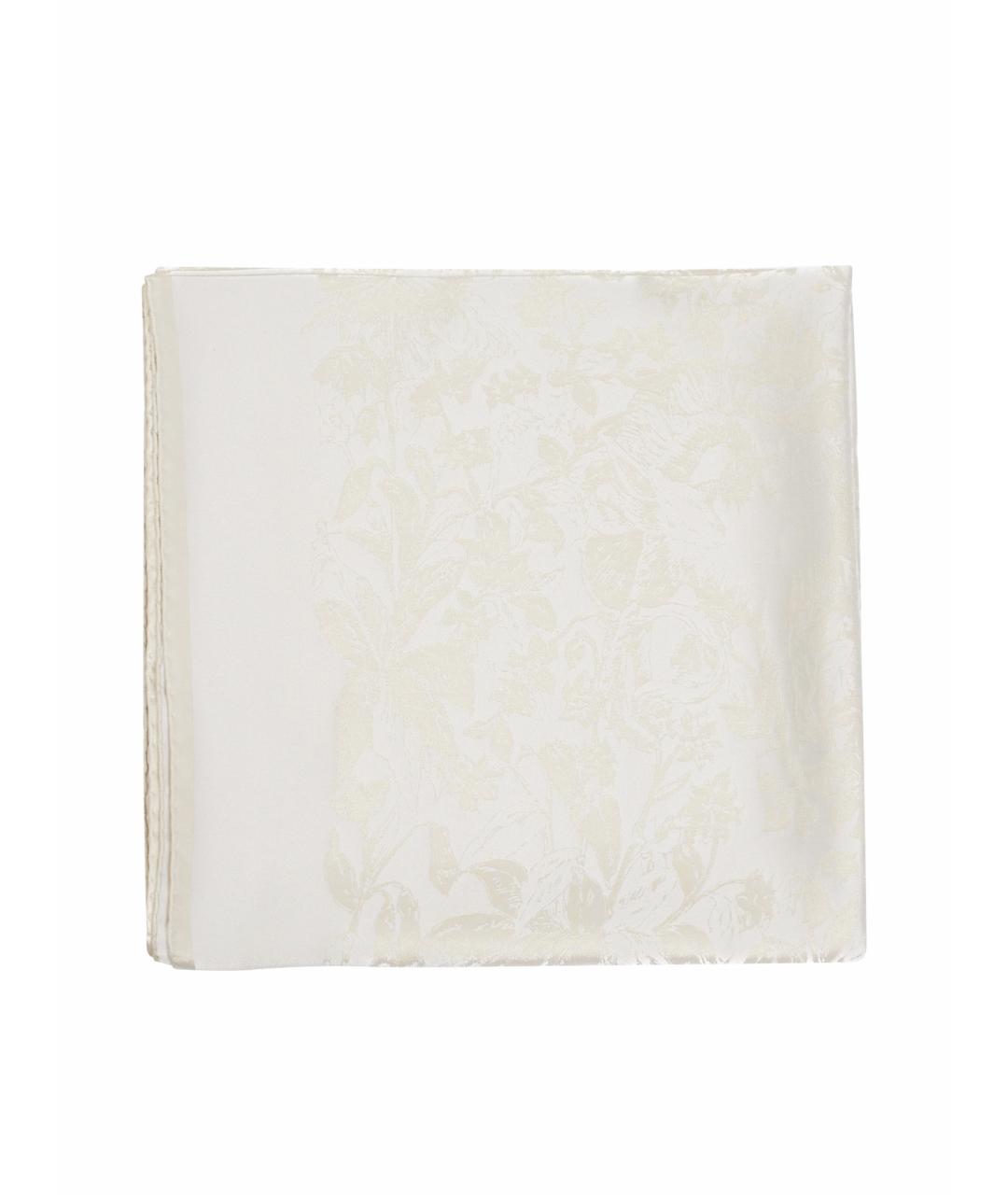 CHRISTIAN DIOR Бежевый шелковый платок, фото 1