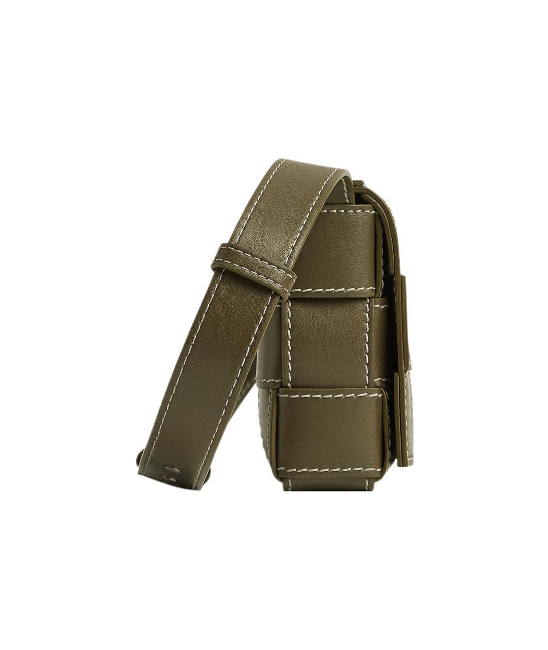BOTTEGA VENETA Коричневая кожаная сумка на плечо, фото 2