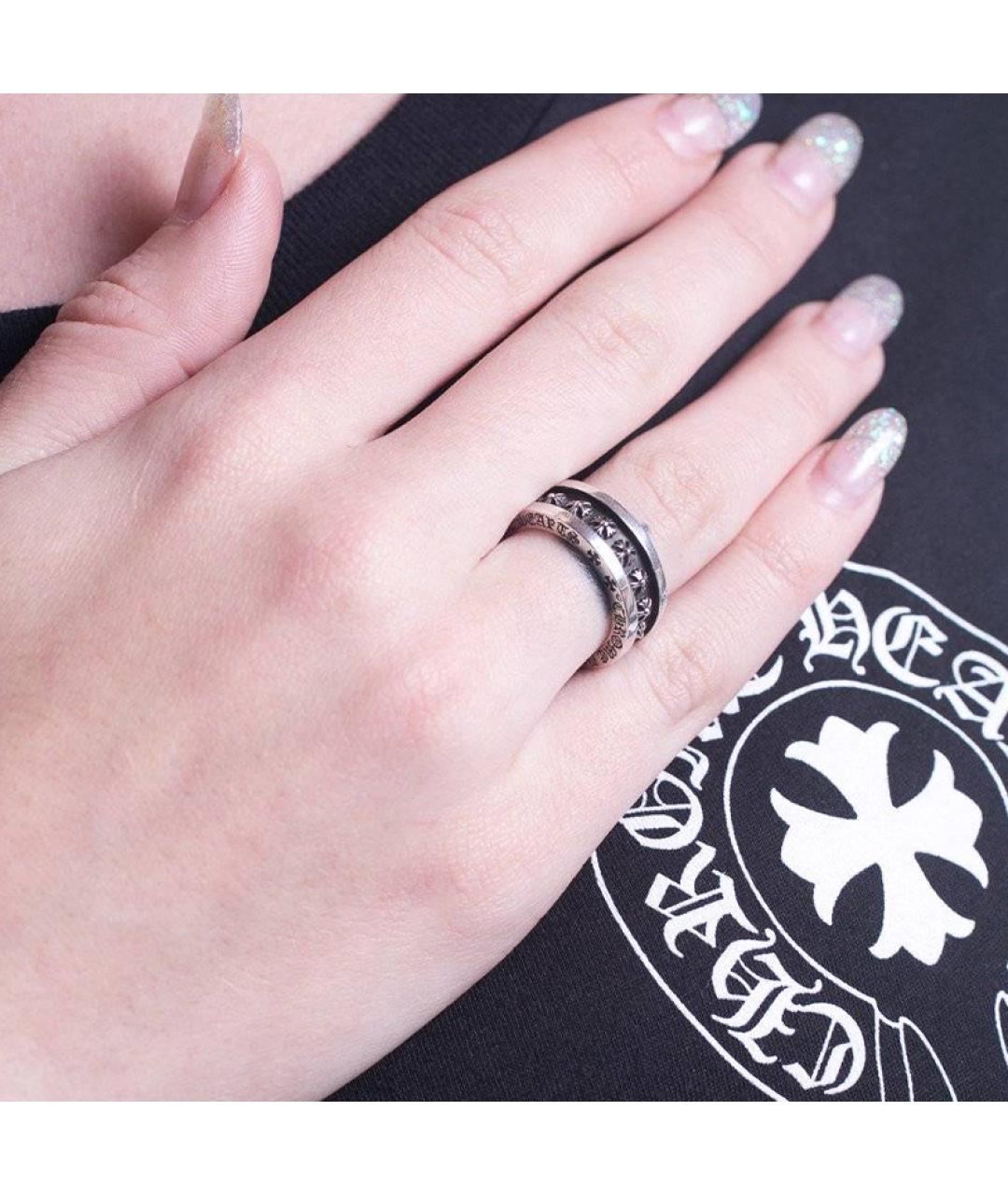 CHROME HEARTS Серебряное серебряное кольцо, фото 4