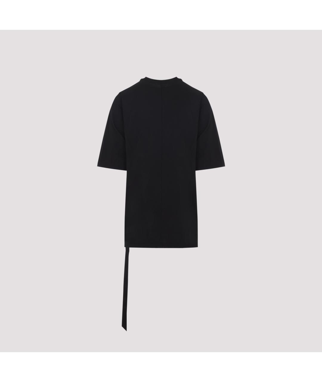 RICK OWENS DRKSHDW Черная хлопковая футболка, фото 2