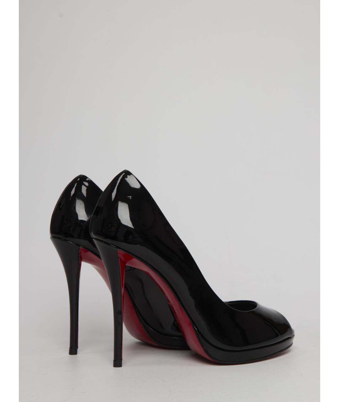 CHRISTIAN LOUBOUTIN Черные туфли из лакированной кожи, фото 4