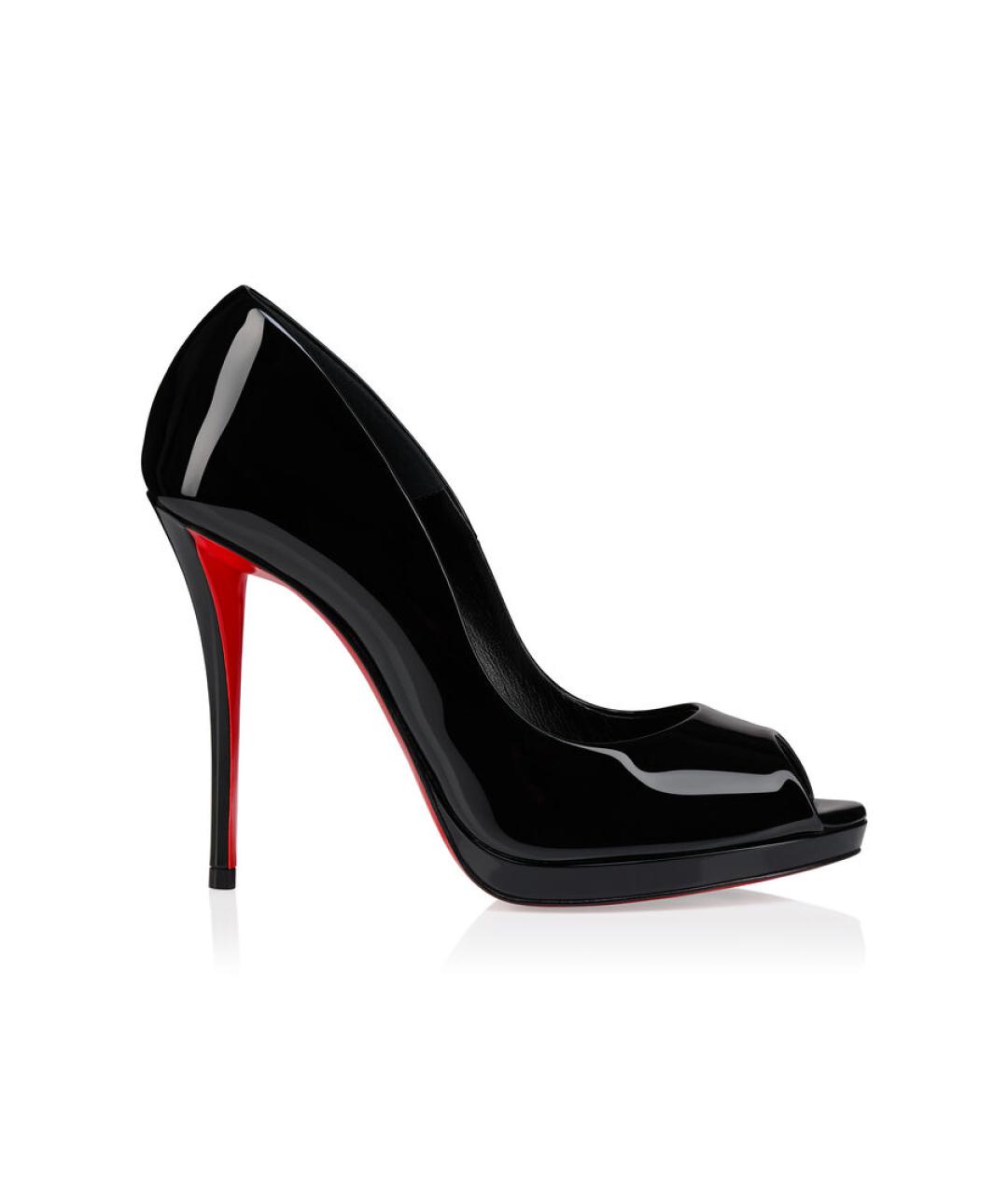CHRISTIAN LOUBOUTIN Черные туфли из лакированной кожи, фото 7