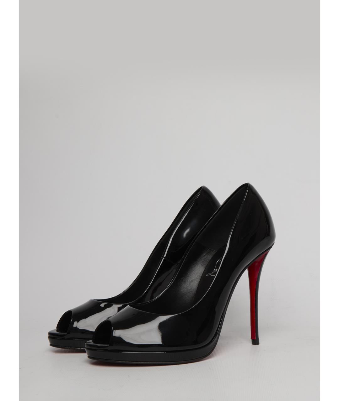 CHRISTIAN LOUBOUTIN Черные туфли из лакированной кожи, фото 3