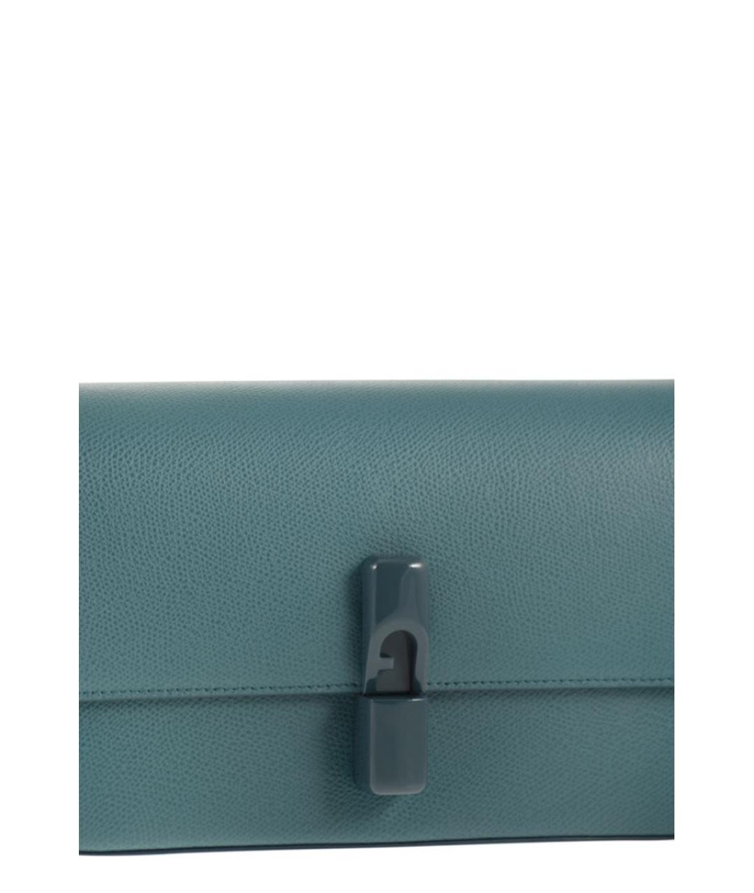 FURLA Зеленая кожаная сумка через плечо, фото 5