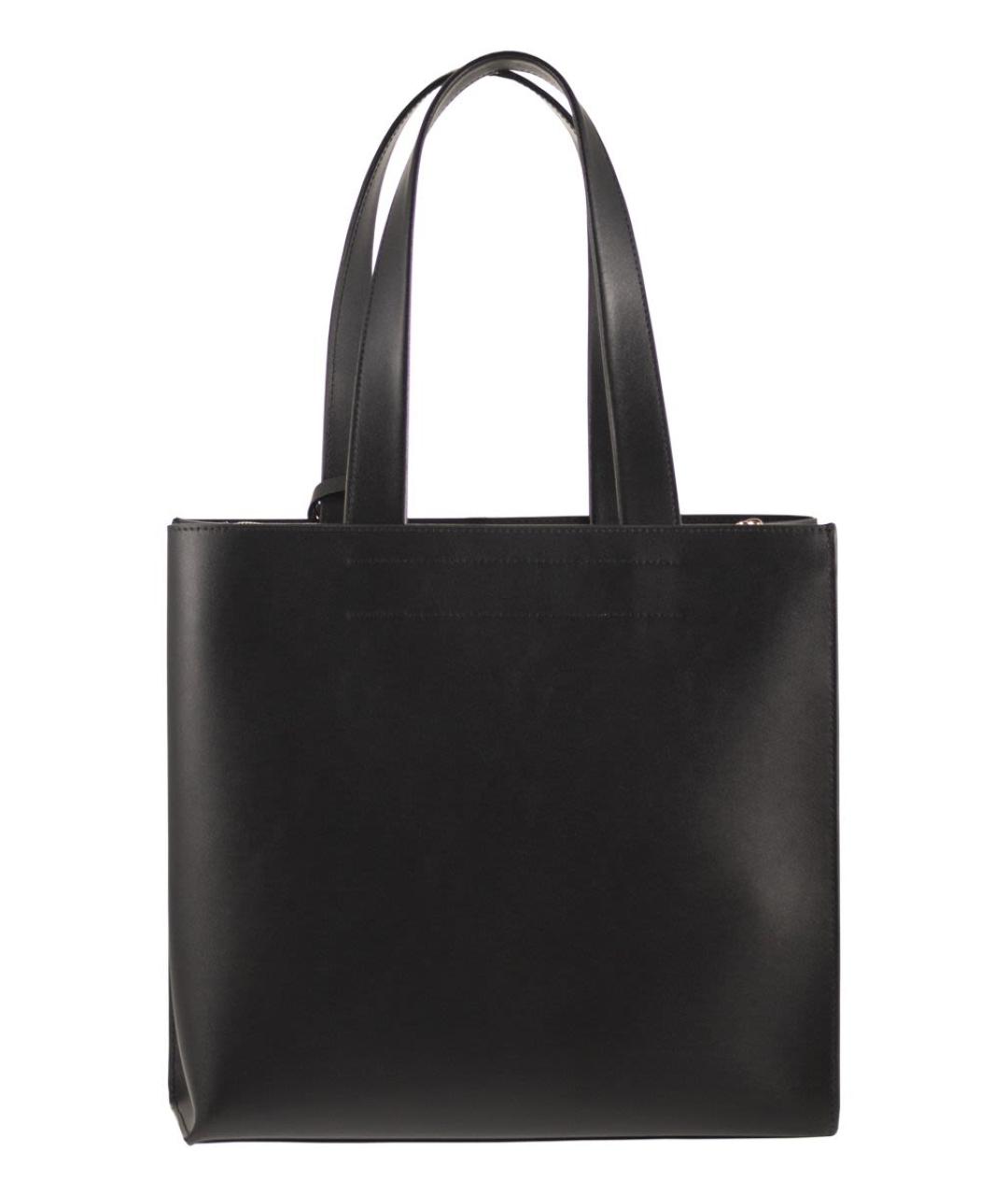 FURLA Черная кожаная сумка тоут, фото 2