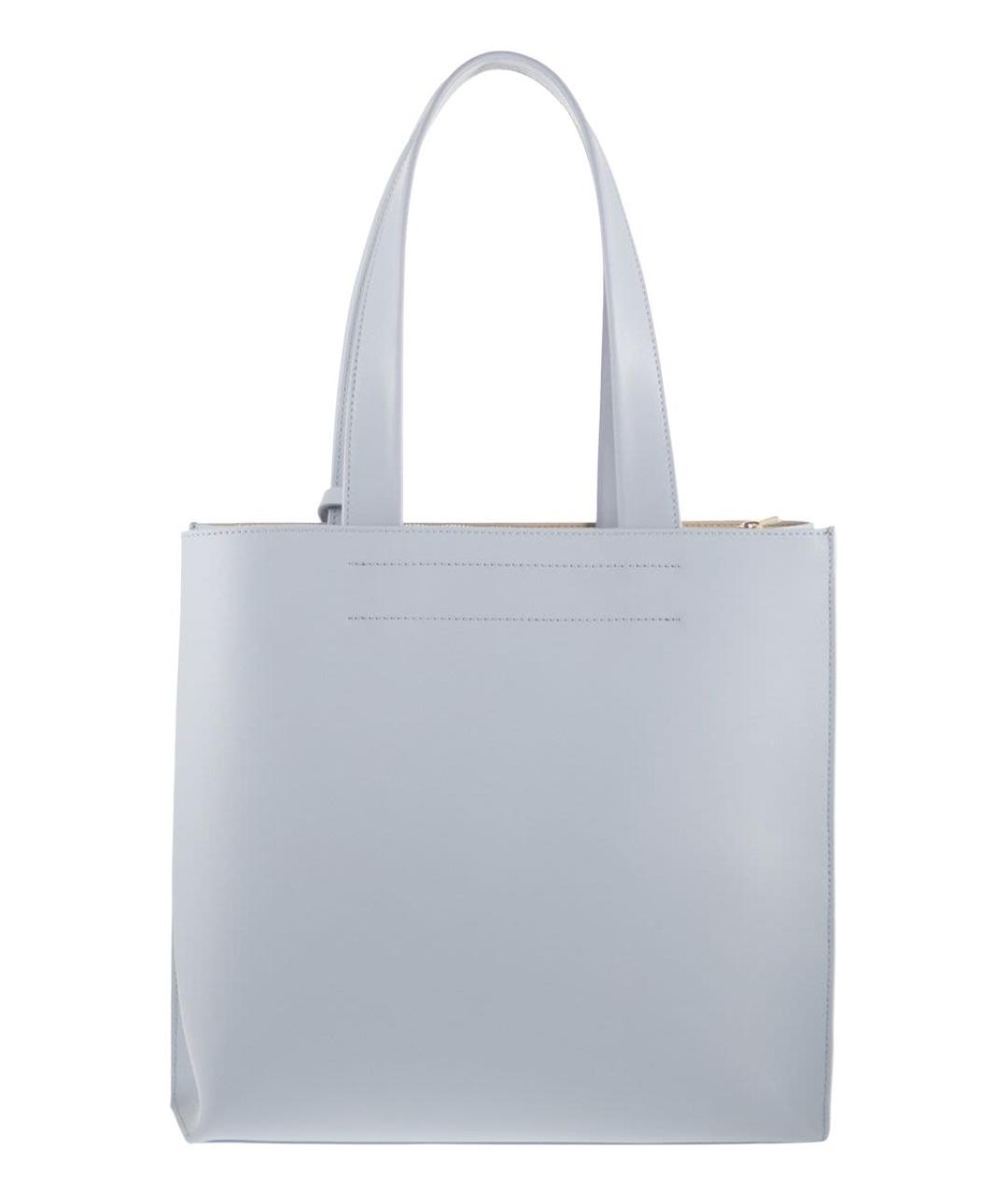 FURLA Голубая кожаная сумка тоут, фото 2