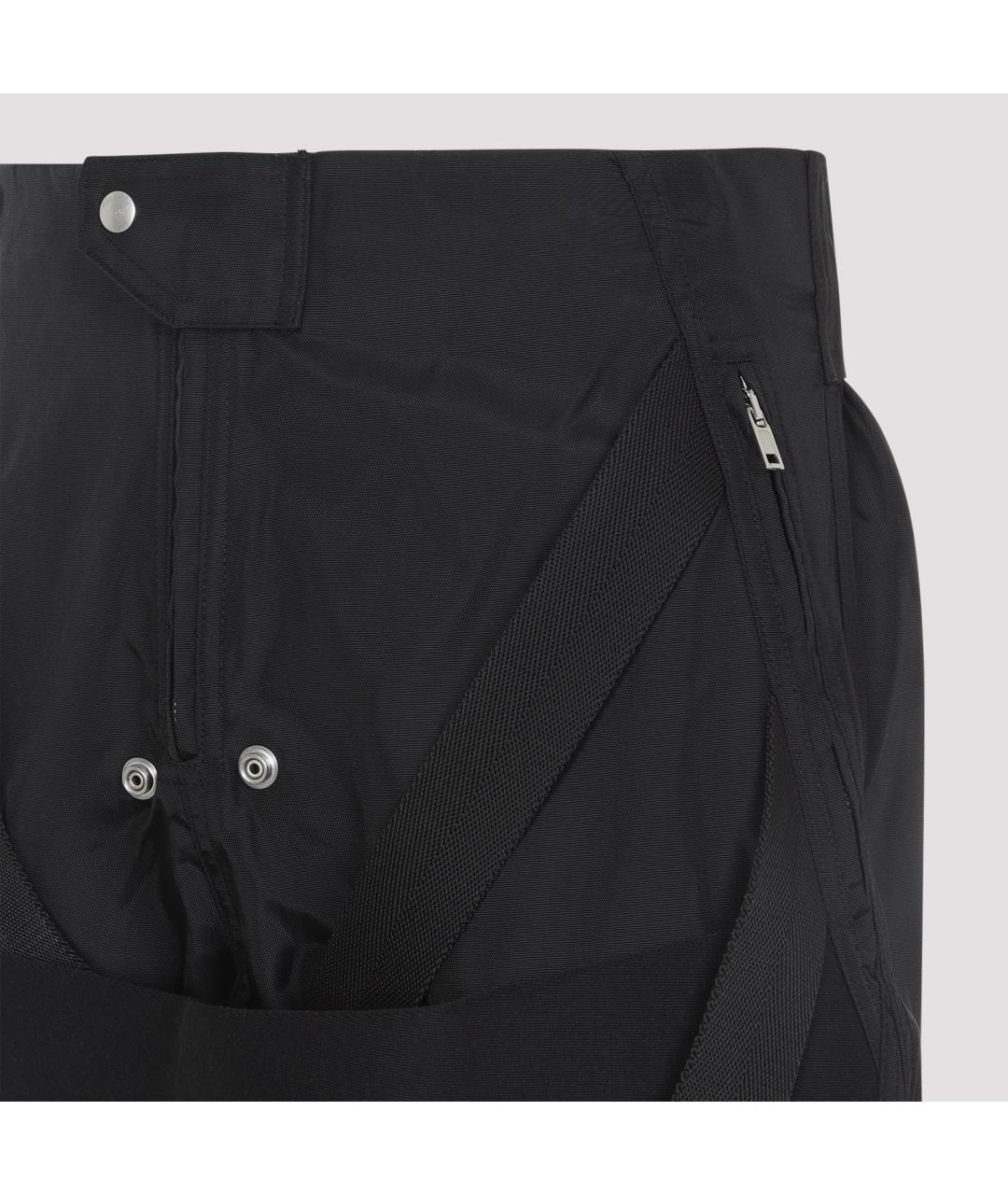 RICK OWENS Черные полиамидовые повседневные брюки, фото 4