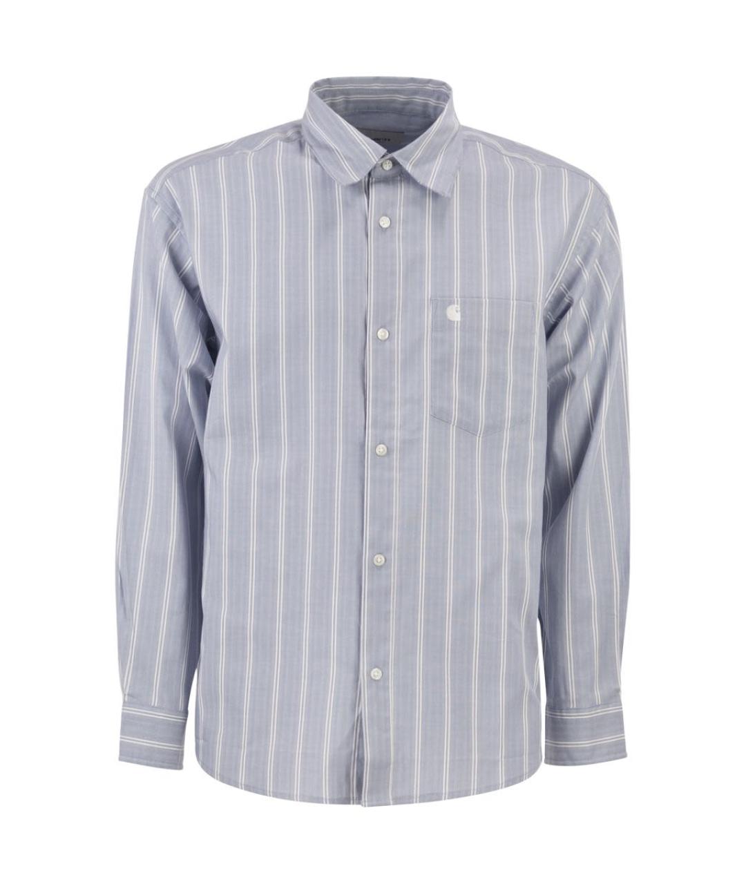 CARHARTT WIP Голубая хлопковая кэжуал рубашка, фото 1