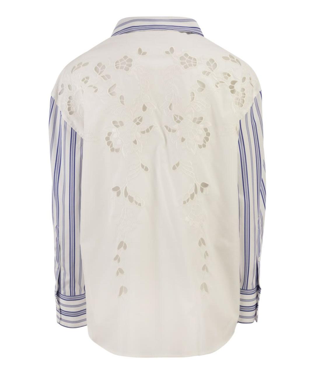 WEEKEND MAX MARA Голубая хлопковая рубашка, фото 2