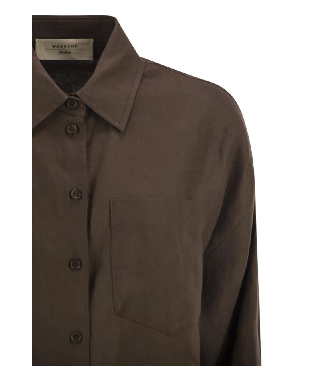 WEEKEND MAX MARA Коричневая льняная куртка, фото 4