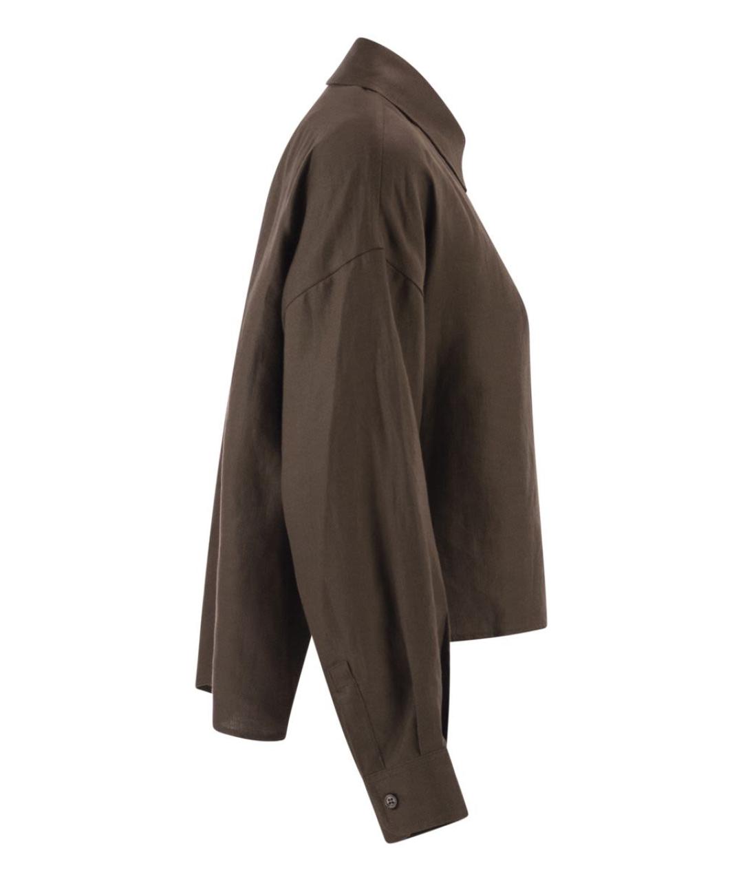 WEEKEND MAX MARA Коричневая льняная куртка, фото 3