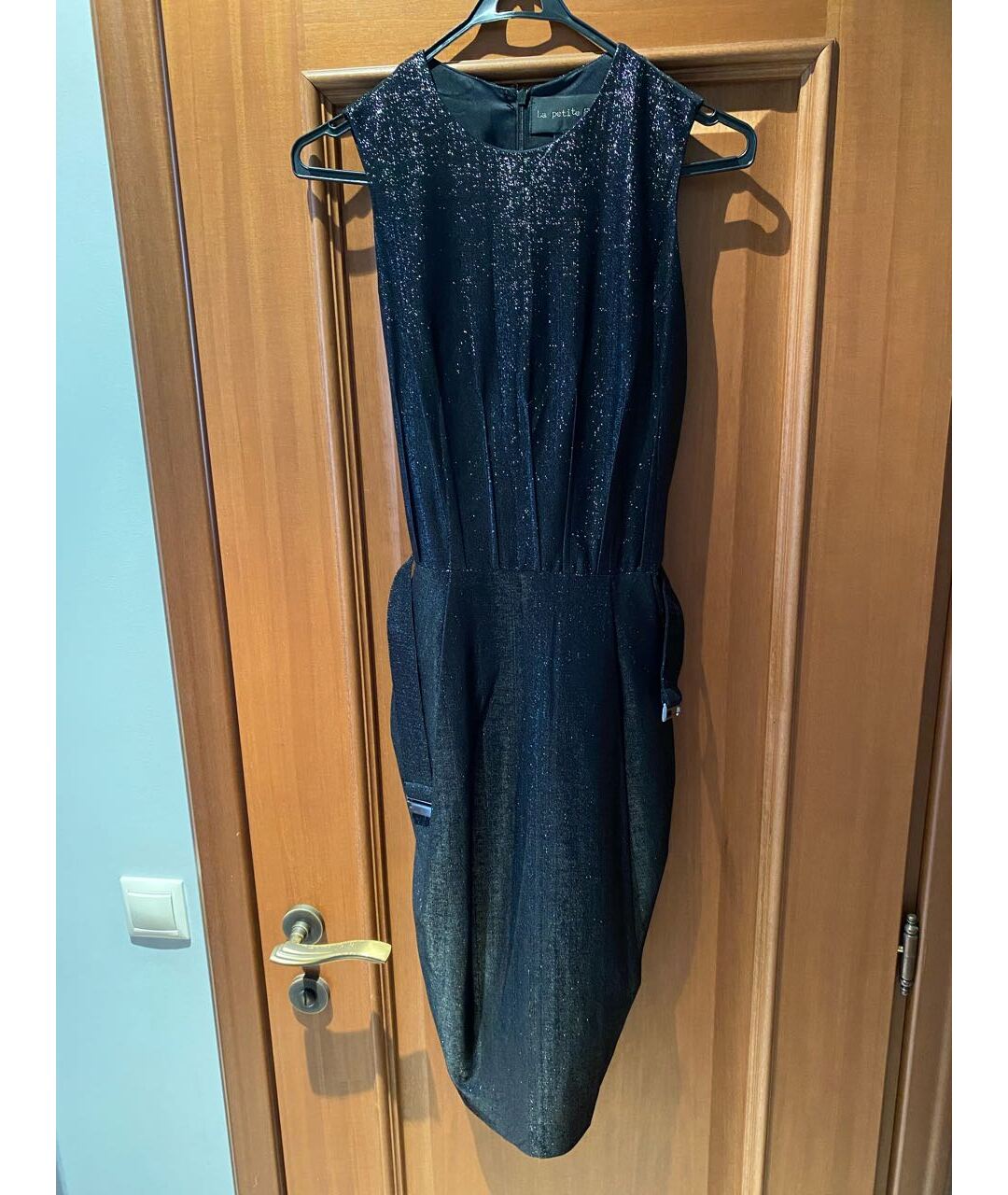 LA PETITE S Черное полиамидовое вечернее платье, фото 6