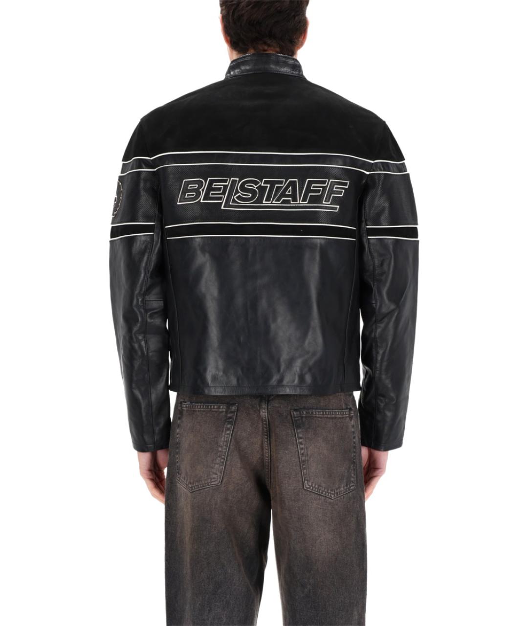 BELSTAFF Черная кожаная куртка, фото 4