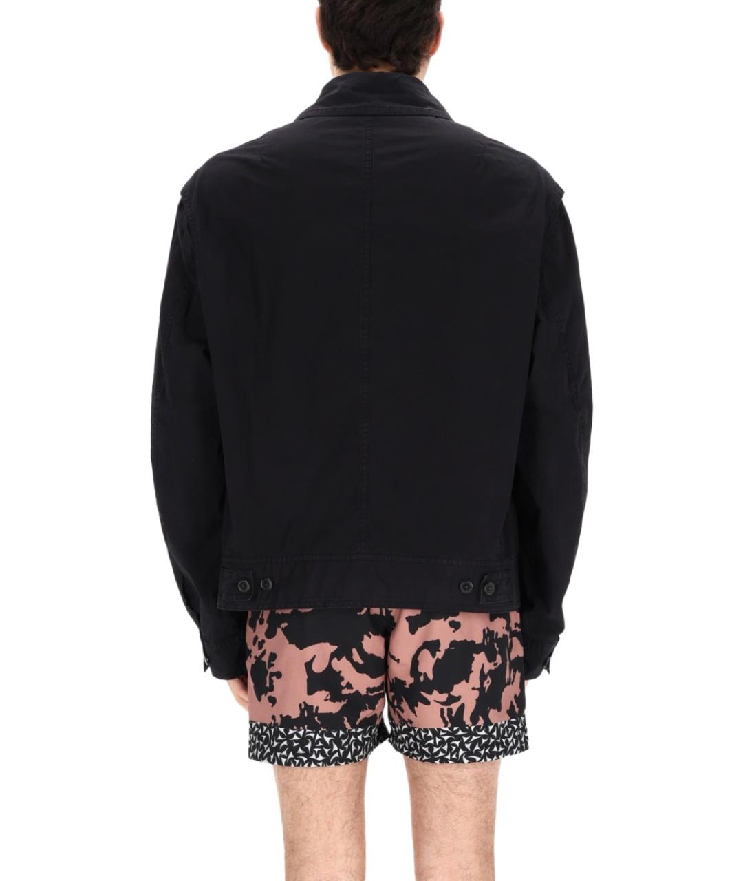 DRIES VAN NOTEN Черная хлопковая куртка, фото 5