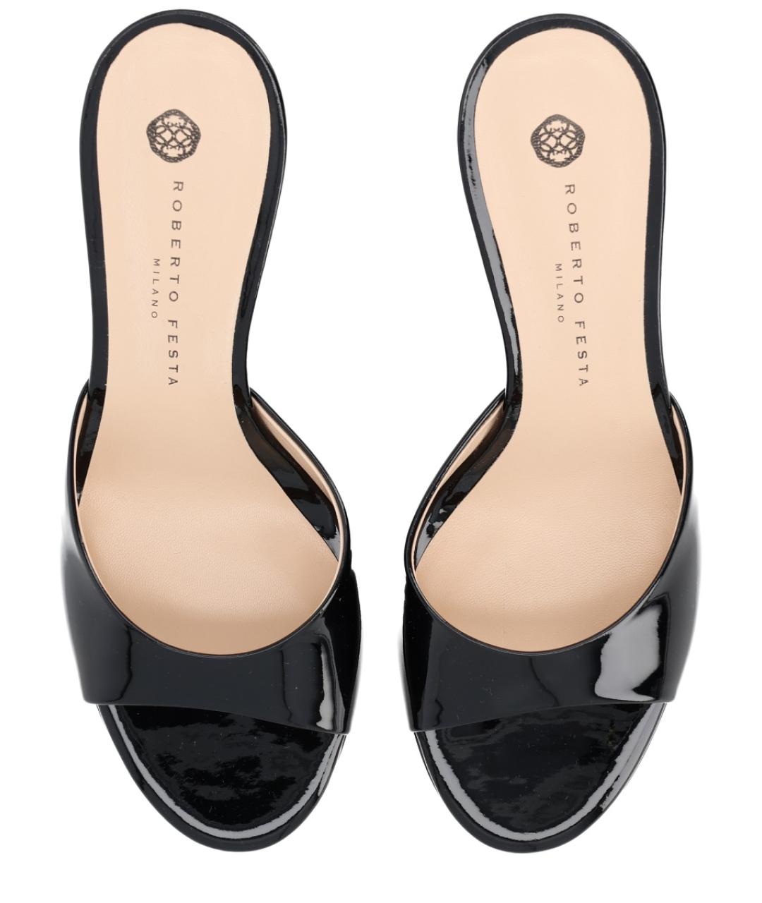 ROBERTO FESTA Черные кожаные туфли, фото 5