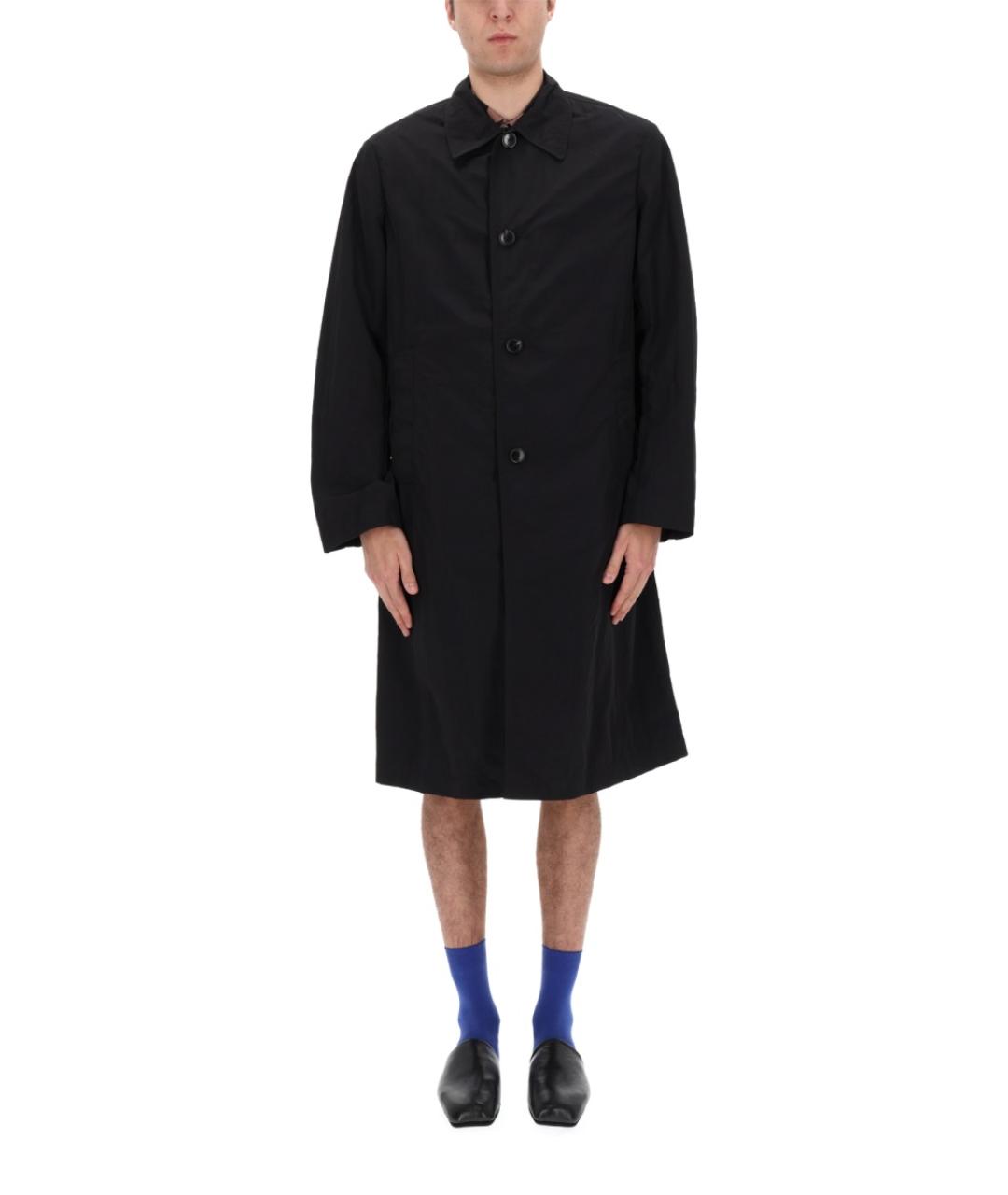 DRIES VAN NOTEN Черный полиамидовый тренч / плащ, фото 3