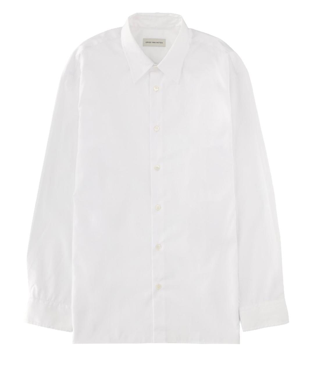 DRIES VAN NOTEN Белая хлопковая классическая рубашка, фото 1